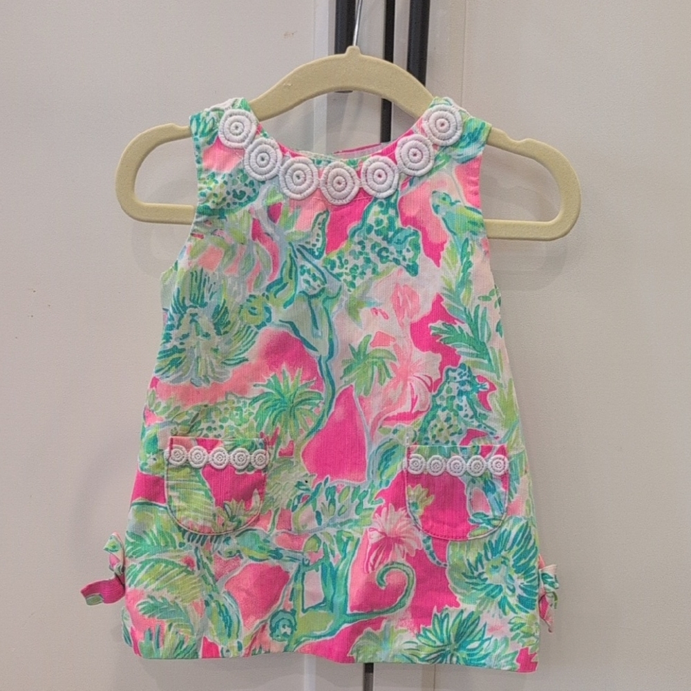 Lilly Pulitzer Pink and Green Floral Dress